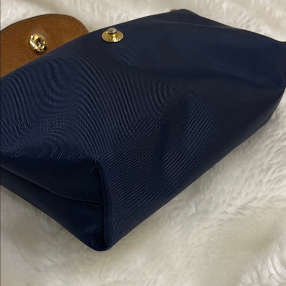 Longchamp Brown and Navy Mini Handbag - Picture 13 of 14